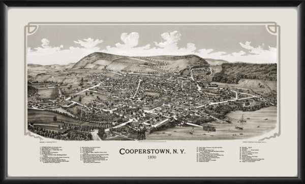 Cooperstown NY 1890 Burleigh