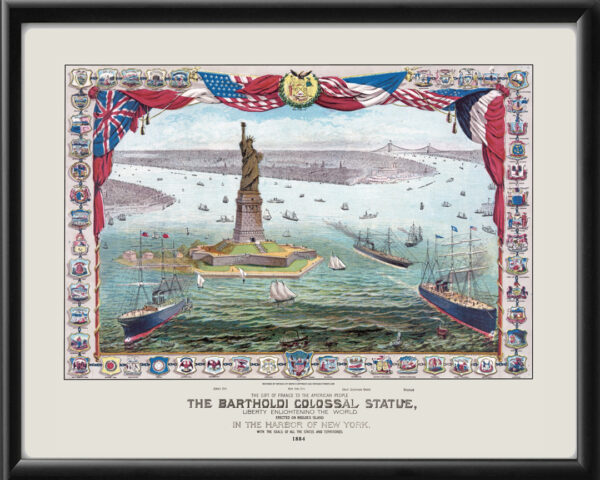 New York City NY 1884 - Liberty Island 1884 TM