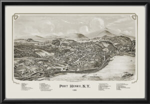 Port Henry NY 1889 L.R. Burleigh TM
