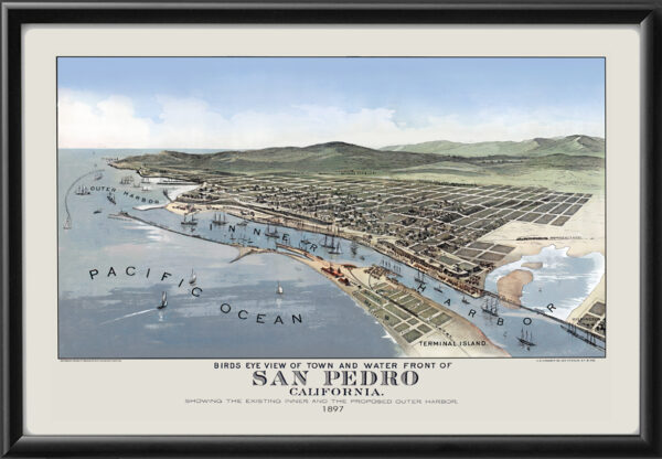 San Pedro CA 1897 Crocker TM