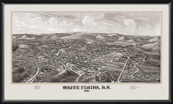 White Plains N.Y. 1887. L. R. Burleigh TM