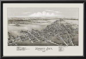 Mount Joy PA 1894 Fowler&Moyer TM Birds Eye View Map