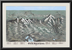White Mountains NH Birds Eye View Map 1890