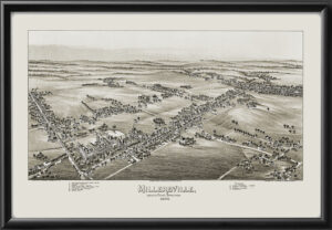 Millersville PA 1894 TM Birds Eye View Map