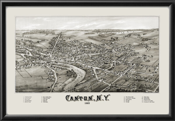 Canton NY 1885 LR Burleigh Tm