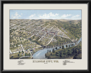 Wisconsin Dells - Kilbourn City WI 1870 HHBailey Tm