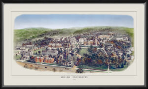 Lehigh University - Bethlehem PA 1906 Birds Eye View Map