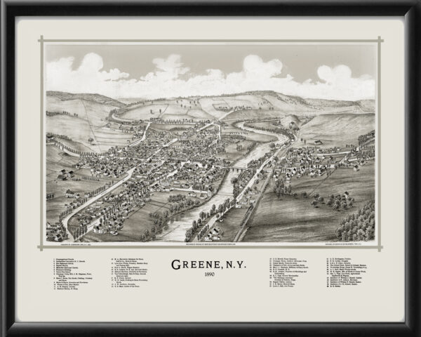 Greene NY 1890 Lucien R. Burleigh TM