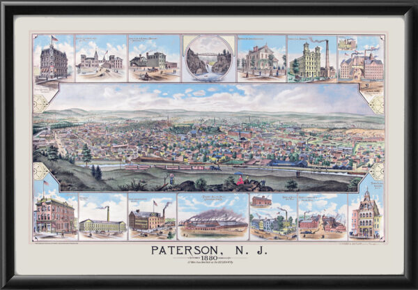 Paterson NJ 1880 Packard & Butler Color TM