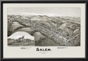 Salem WV 1899 TMFowler TM Birds Eye View Map