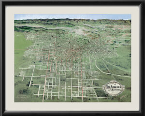 Los Angeles CA 1906 H.R. Lawson TM Map