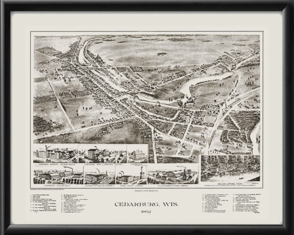 Cedarburg WI 1892 CJPauli TM Map