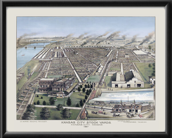 Kansas City Stock Yards 1867 TM