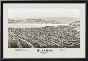 Millersburg PA 1894 TMFowler24 TM Birds Eye View Map
