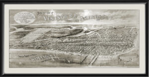 Atlantic City NJ - Ventnor 1905 TM Bird's Eye View Map