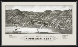 Fountain City WI 1880 JJStoner TM Map