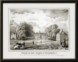 College of William and Mary Williamsburg VA 1840 Thomas MillingtonTM