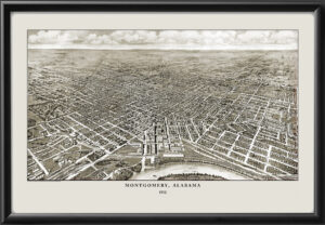 Montgomery AL 1912 by S&O Engraving TM Bird's Eye View Map