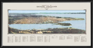 Vancouver BC 1925 TM Bird's Eye View Map