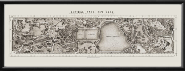 New York City NY Central Park 1865 L.PrangTM20x54 14x36