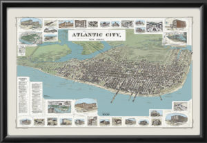 Atlantic City NJ 1900 Color Landis & AlsopTM Map