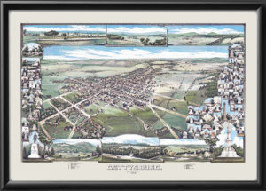 Gettysburg PA Color 1888TM Color Map