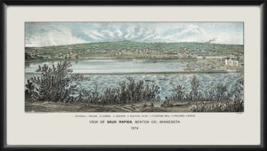 Sauk Rapids MN 1874 Map