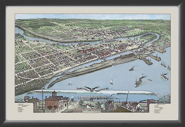 Traverse City 1879 Color Map