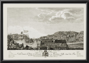 VUE DU FORT ROYAL DE LA MARTINIQUE 1784 François Denis NéeTM