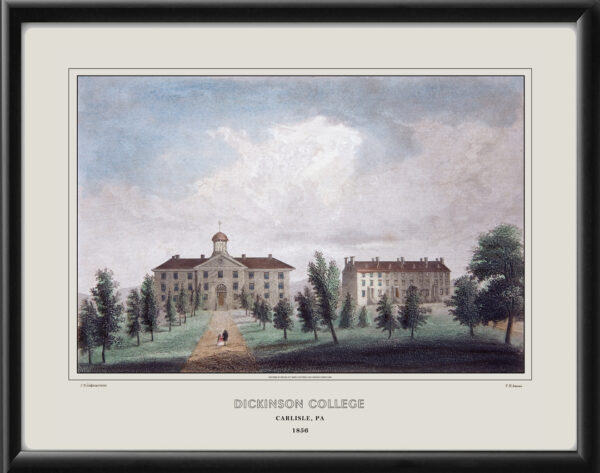 Dickinson College 1850 Carlisle PA 1850 F.E. Jones, after J. Frankenstein TM