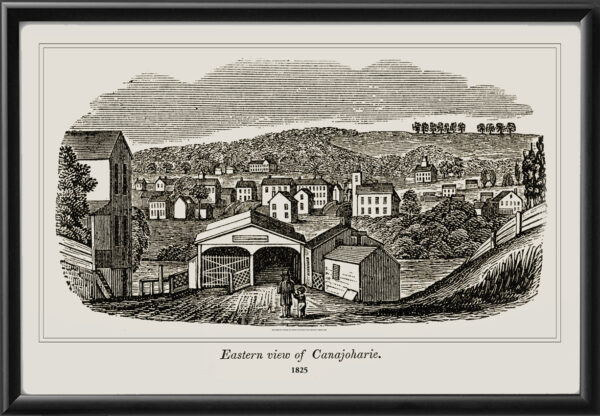 vEastern view of Canajoharie NY 1825