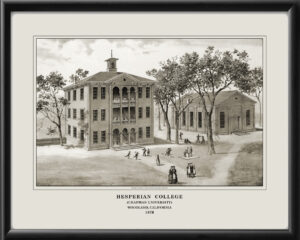 Hesperian College - Chapman University Woodland, CA 1879 Map
