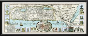 Holy Land Israel 1632 Jacobus Tirinus TM Birdseye View Map