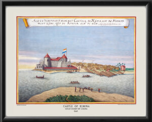 View of the castle of Elmina Ghana 1668