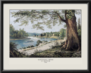 Schuylkill River Manayunk PA 1830 George Lehman 1830