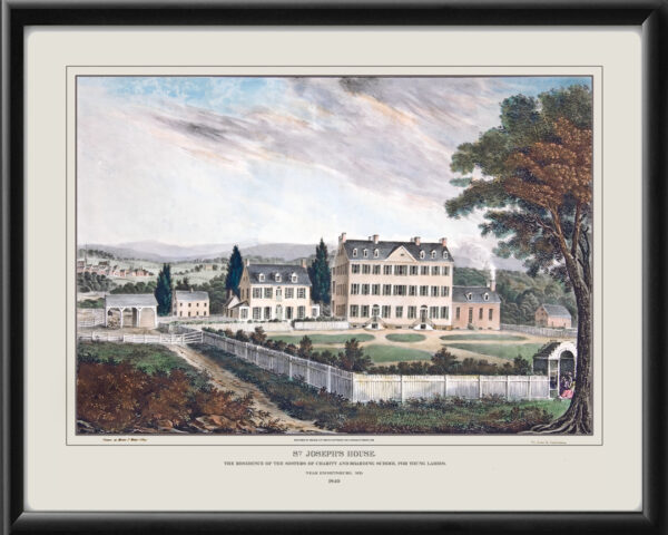 St. Joseph's House, Mount St. Mary's College 1840 near Emmetsburg MD George H. Lehman TM