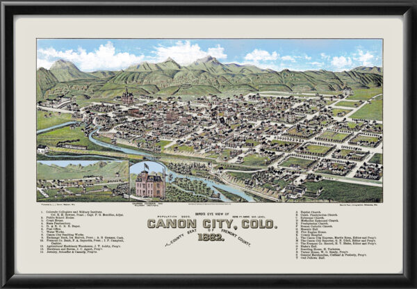 Canon City CO 1882 Color TM
