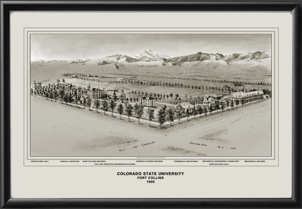 Colorado State University in Fort Collins 1900 BW TM