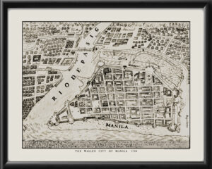Walled City of Manila 1734 Nicolás De La Cruz Bagay & Pedro Murillo Velarde tM